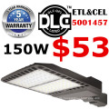 5 Jahre Garantie UL DLC ETL aufgeführtes hochwertiges energiesparendes IP65 hohes lumens100watt 150watt LED Straßenlaterne-Schuhkastenlicht